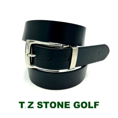 [ITALY SERIES][티지스톤]T.Z STONE-TZ1D123BK GOLF이태리카프 통가죽블랙 골프벨트(사이즈:26~42인치 / 벨트 폭:3.5cm)