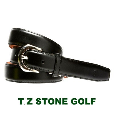 [ITALY SERIES][티지스톤]T.Z STONE-TZ1D501BK GOLF클래식 프리미엄 이태리카프블랙 여자 골프벨트(사이즈:20~38인치 / 벨트 폭:2.5cm)