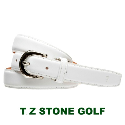 [ITALY SERIES][티지스톤]T.Z STONE-TZ1D501WH GOLF클래식 프리미엄 이태리카프화이트 여자 골프벨트(사이즈:20~38인치 / 벨트 폭:2.5cm)